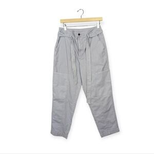 NWT Universal Thread Light Grey Purple High Rise Tapered Crop Pant Size 8